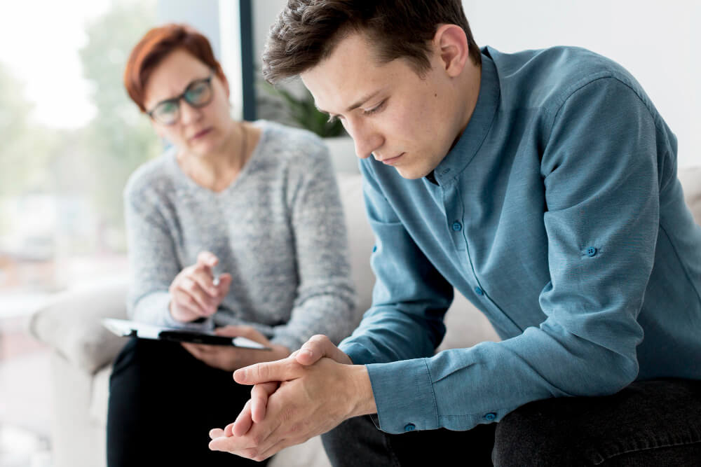 OCD Treatment session between a therapist and a patient