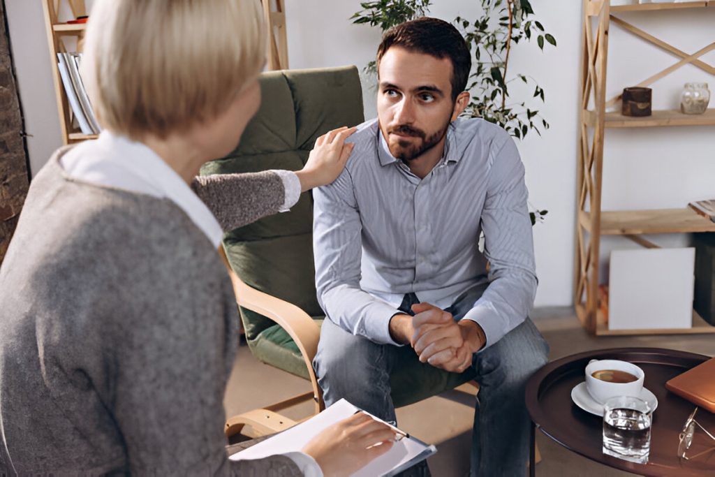 Patient seeks advice from a therapist about his concerns 