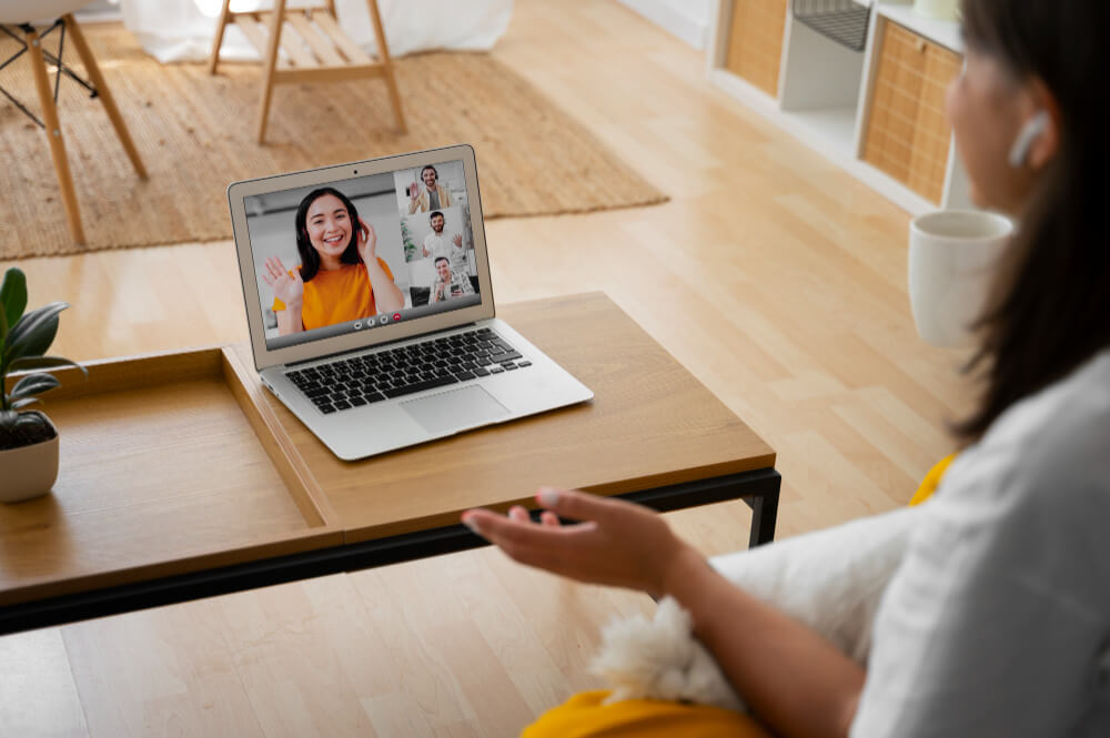 Therapist conducting counseling through Telehealth Mental Health